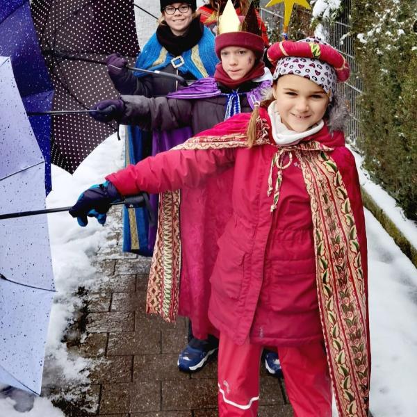 Wettererprobte Sternsinger