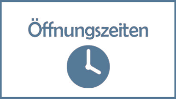Button, der auf Klick zur Seite der Öffnungszeiten führt